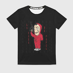 Футболка женская БУМАЖНЫЙ ДОМ, цвет: 3D-принт