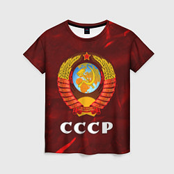 Футболка женская СССР USSR, цвет: 3D-принт
