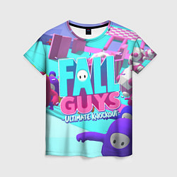 Футболка женская Fall Guys, цвет: 3D-принт