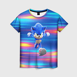 Футболка женская Sonic Speed, цвет: 3D-принт