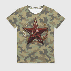 Футболка женская Советская звезда, цвет: 3D-принт