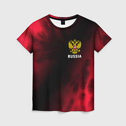 Женская футболка RUSSIA РОССИЯ
