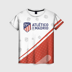 Футболка женская ATLETICO MADRID Атлетико, цвет: 3D-принт