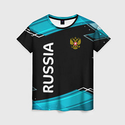 Футболка женская RUSSIA, цвет: 3D-принт