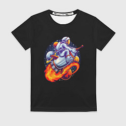 Футболка женская COSMO ROCKET, цвет: 3D-принт