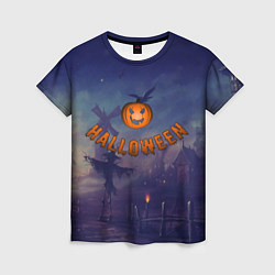 Женская футболка Halloween Pumpkin