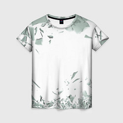 Футболка женская Разбитое стекло, цвет: 3D-принт