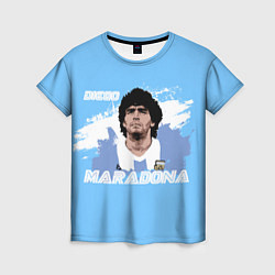 Женская футболка Диего Марадона
