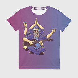 Футболка женская БГ многорукий, цвет: 3D-принт