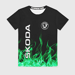 Футболка женская SKODA, цвет: 3D-принт