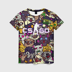 Женская футболка CS:GO - Paw Paw Лапки