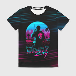 Женская футболка Cyberpunk 2077 NIGHT CITY