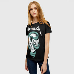 Футболка женская Metallica, цвет: 3D-принт — фото 2