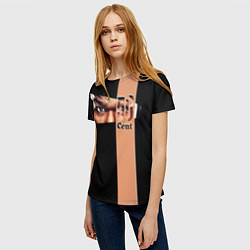 Футболка женская 50 центов, цвет: 3D-принт — фото 2