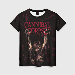 Футболка женская Cannibal Corpse Skeleton, цвет: 3D-принт