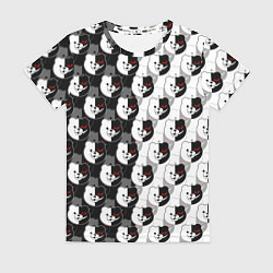 Футболка женская MONOKUMA МОНОКУМА PATTERN, цвет: 3D-принт