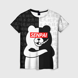 Футболка женская MONOKUMA МОНОКУМА, цвет: 3D-принт