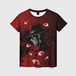 Футболка женская ХеллсингHellsing, цвет: 3D-принт