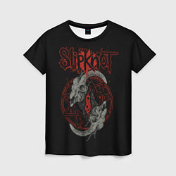 Футболка женская Slipknot Черепа, цвет: 3D-принт