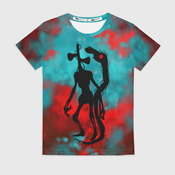 Женская футболка Сиреноголовый и Лошадь монстры