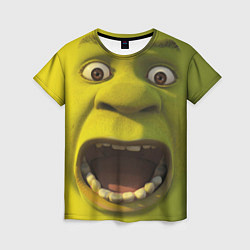 Футболка женская Shrek is Yelling, цвет: 3D-принт