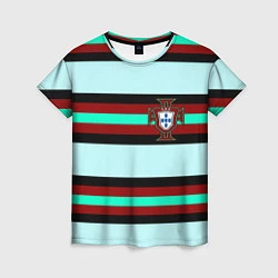 Футболка женская Сборная Португалии, цвет: 3D-принт