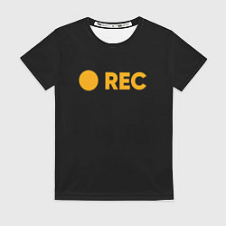 Футболка женская REC, цвет: 3D-принт