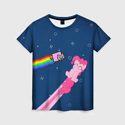 Женская футболка Nyan cat x Pony