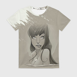 Футболка женская Красивая русалка Beautiful mermaid, цвет: 3D-принт