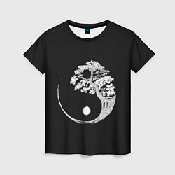 Футболка женская Yin and Yang Bonsai Tree, цвет: 3D-принт