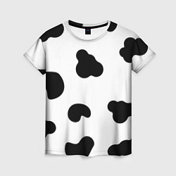 Футболка женская Cow print, цвет: 3D-принт