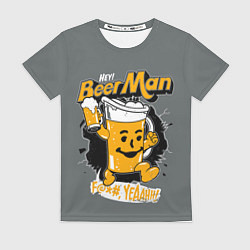 Женская футболка BEER MAN