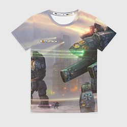 Футболка женская Боевая техника, цвет: 3D-принт