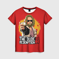 Женская футболка The dude redemption