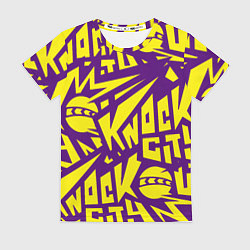 Футболка женская Knockout City лого узор, цвет: 3D-принт