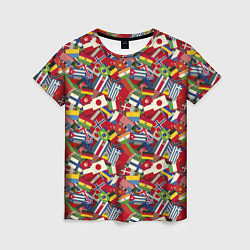 Футболка женская Страны Мира, цвет: 3D-принт