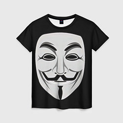 Футболка женская Guy Fawkes, цвет: 3D-принт