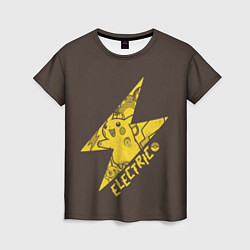 Женская футболка Электрические покемоны
