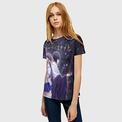 Футболка женская Корзинка фруктов Тору и Юки, цвет: 3D-принт — фото 2