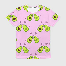 Футболка женская Любовь Авокадиков, цвет: 3D-принт