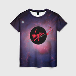 Футболка женская Virgin Galactic космос, цвет: 3D-принт