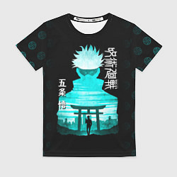 Женская футболка Годжо Сатору Магическая битва