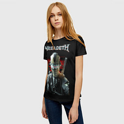 Футболка женская Megadeth, цвет: 3D-принт — фото 2