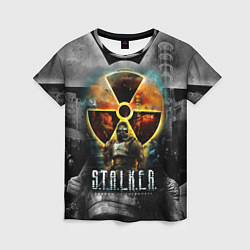 Женская футболка STALKER SHADOW OF CHERNOBYL СТАЛКЕР ТЕНИ ЧЕРНОБЫЛЯ