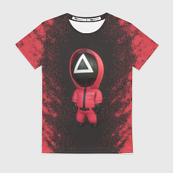 Футболка женская Игра в кальмара: Треугольник, цвет: 3D-принт