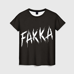 Футболка женская FAKKA, цвет: 3D-принт