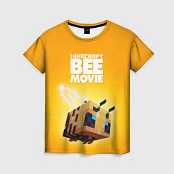 Женская футболка BEE MOVIE Minecraft