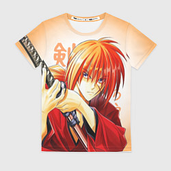 Футболка женская Химура - Бродяга Кэнсин, цвет: 3D-принт