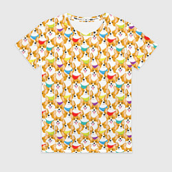 Футболка женская Вельш-Корги Пемброк, цвет: 3D-принт