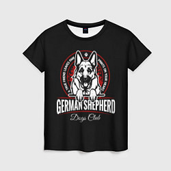 Футболка женская Немецкая Овчарка German Shepherd -1, цвет: 3D-принт